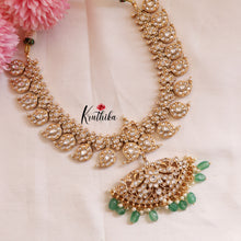 Grand Premium Mango Kemp 2 in 1 Reversible necklace - Green Beads  NC1702
