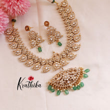 Grand Premium Mango Kemp 2 in 1 Reversible necklace - Green Beads  NC1702