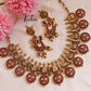 Elegant Kemp Bottu Maala Necklace NC1700