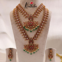 Grand Premium Kemp Necklace 2 in 1- Green Beads NC1701