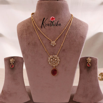 Trendy Victorian Chain Set NC1692 ( Available in 2 Colours)