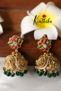 Premium Jadau Jhumkas E341