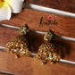 Trendy peacock emerald jhumkas E369