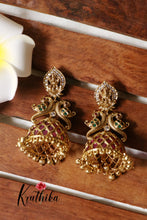 Premium Lakshmi Peacock Kemp Jhumkas E354