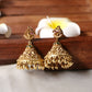 Peacock flower jhumkas E368