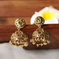 Simple peacock temple jhumkas E365