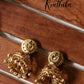 Simple peacock temple jhumkas E365