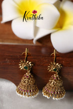 Simple AD flower jhumkas E364