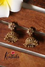 Simple AD Flower jhumkas E350