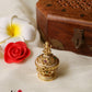 Gold alike Lakshmi Devi peacock Kumkum box K7