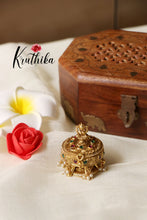 Beautifull Gold alike Lakshmi Devi Kumkum box K15