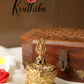 Gold alike Goddedd Peacock Kumkum box K10