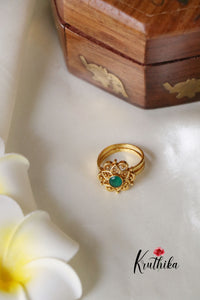 Emerald Adjustable Ring R11 (Single piece)