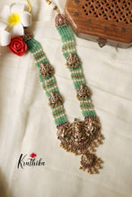 Premium Temple green beads Haaram LH622