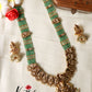 Grand Nagas Lakshmi green beads Haaram LH625