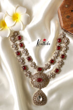 Trendy Victorian Mossanaite Necklace Ruby NC1242