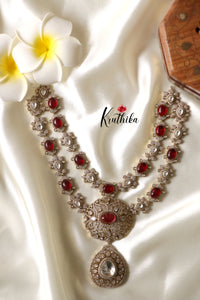 Trendy Victorian Mossanaite Necklace Ruby NC1242