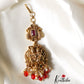 Premium Temple ruby beads kemp Maang tika MT178