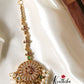Premium CZ kemp pearls Maang tika MT179