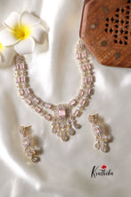 Sparkling Two Layer CZ Pink Necklace NC1253