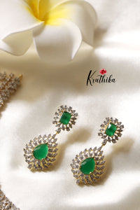 Sparkling CZ Necklace Emerald NC1254