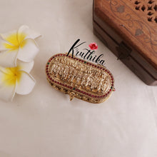 Premium Kemp Stone Temple Kumkum Box K19