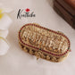 Premium Kemp Stone Temple Kumkum Box K19