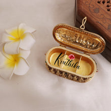 Premium Kemp Stone Temple Kumkum Box K19