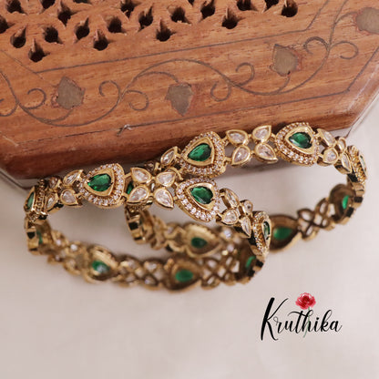 Beautiful AD Victorian Bangles B198 (Available in 2 Colours)