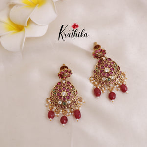 Elegant Kemp Flower haaram with Beads LH1881 Available in 2 Colours)