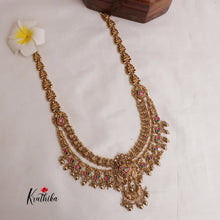 Elegant Two Layer Lakshmi Jadau Haaram LH1876 (Available in 2 Colours)