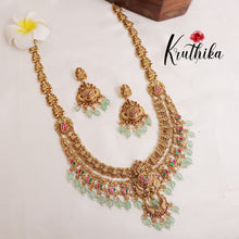 Elegant Two Layer Lakshmi Jadau Haaram LH1876 (Available in 2 Colours)