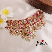 Grand Royal Hand Crafted Jadau Kundan Semi Bridal Necklace NC2008 (Available in 2 Colours)