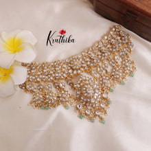 Grand Royal Hand Crafted Jadau Kundan Semi Bridal Necklace NC2008 (Available in 2 Colours)