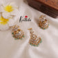 Grand Royal Hand Crafted Jadau Kundan Semi Bridal Necklace NC2008 (Available in 2 Colours)