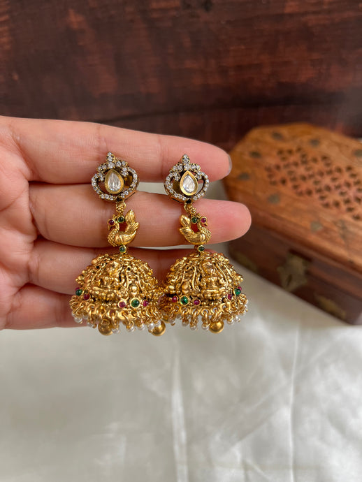 Peacock Victorian Jhumkas E268