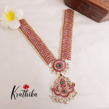 Gorgeous Floral Jadau Necklace with White Beads NC2000
