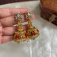 Victorian Coral Jhumkas E270