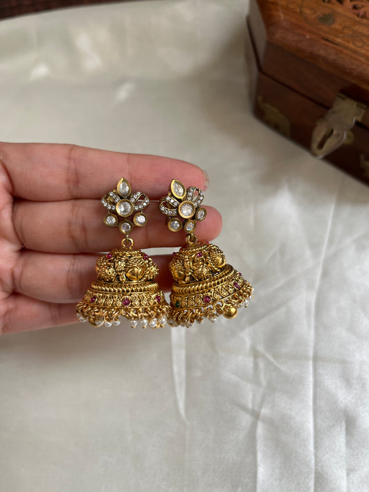 Victorian Peacock Jhumkas E271