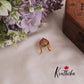 Trendy Kemp Stone Lakshmi Finger Ring R34