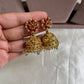Coral Peacock Jhumkas E279