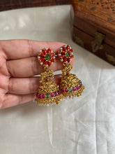 Coral Elephant Kempu Jhumkas E280