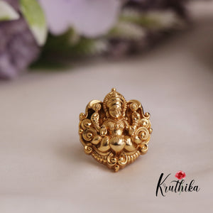 Simple Traditional Lakshmi Devi Finger Ring R35