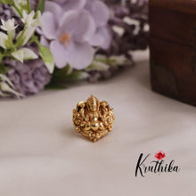Simple Traditional Lakshmi Devi Finger Ring R35