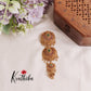 simple Floral Design Jada Billa with Golden Beads J171