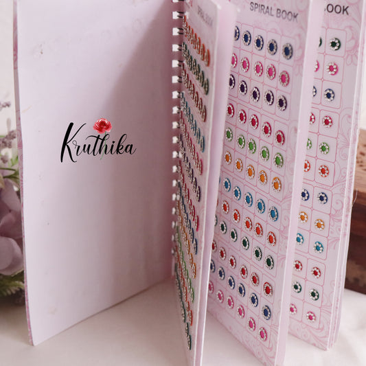 Round Shaped Stone Multi Colors Bindi Book BB6