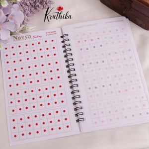 Round Shaped Multi Color Bindi Book BB2