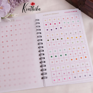 Round Shaped Multi Color Bindi Book BB2