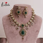 Elegant AD Victorian Ruby Drop Pendants Necklace NC1996