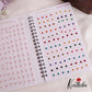 Single Stone Multi Color Bindi Book BB5